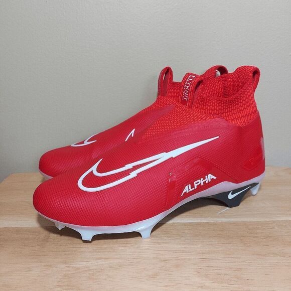 Nike Alpha Menace Elite 3 Football Cleats Red White CT6648-616 Men's Size 9 - Picture 3 of 7